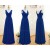 A-Line Long Royal Blue Chiffon Bridesmaid Dresses/Wedding Party Dresses BD010396