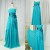 A-Line Strapless Long Blue Chiffon Bridesmaid Dresses/Wedding Party Dresses BD010397