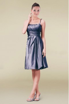 A-Line Spaghetti Strap Knee-Length Bridesmaid Dresses/Wedding Party Dresses BD010420
