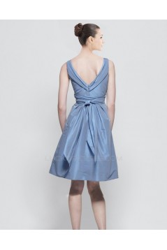 A-Line V-Neck Short Bridesmaid Dresses/Wedding Party Dresses BD010430