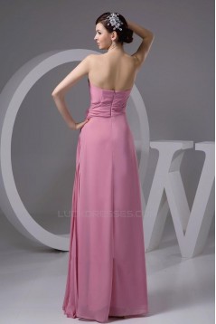 A-Line Strapless Long Chiffon Bridesmaid Dresses/Wedding Party Dresses BD010435