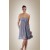 Empire Strapless Grey Short Chiffon Bridesmaid Dresses/Wedding Party Dresses/Maternity Dresses BD010454
