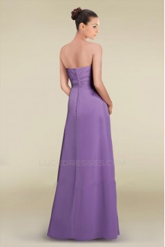 Sheath/Column Sweetheart Floor-Length Chiffon Bridesmaid Dresses/Wedding Party Dresses BD010463