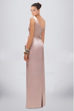 Sheath/Column V-Neck Long Bridesmaid Dresses/Wedding Party Dresses BD010484