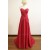 A-Line Sweetheart Long Red Chiffon Bridesmaid Dresses/Wedding Party Dresses BD010489