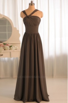 A-Line Floor-Length Chiffon Bridesmaid Dresses/Evening Dresses BD010496
