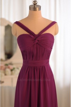 A-Line Chiffon Floor-Length Bridesmaid Dresses/Wedding Party Dresses BD010499