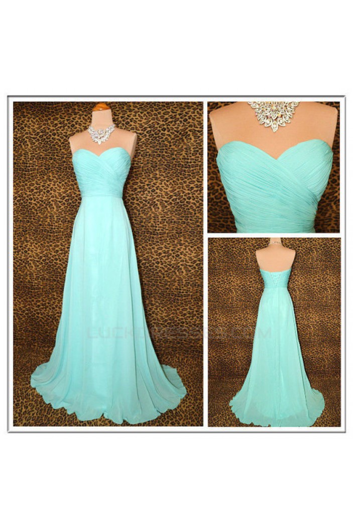 A-Line Sweetheart Long Chiffon Bridesmaid Dresses/Evening Dresses BD010503