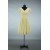 A-Line Short Sleeve V-Neck Yellow Chiffon Bridesmaid Dresses/Evening Dresses BD010511