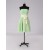 A-Line Strapless Green Short Chiffon Bridesmaid Dresses/Evening Dresses BD010513