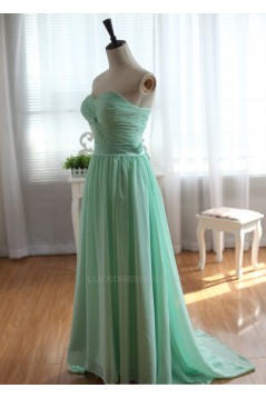 A-Line Sweetheart Long Chiffon Bridesmaid Dresses/Evening Dresses BD010523