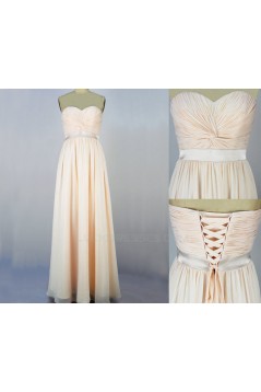 A-Line Sweetheart Long Chiffon Bridesmaid Dresses/Evening Dresses BD010525