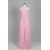 A-Line Long Pink Chiffon Bridesmaid Dresses/Evening Dresses BD010531