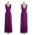 A-Line V-Neck Long Purple Chiffon Bridesmaid Dresses/Evening Dresses BD010540