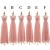 A-Line Long Pink Chiffon Bridesmaid Dresses/Evening Dresses BD010542