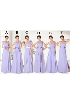 A-Line Long Chiffon Bridesmaid Dresses/Evening Dresses BD010550