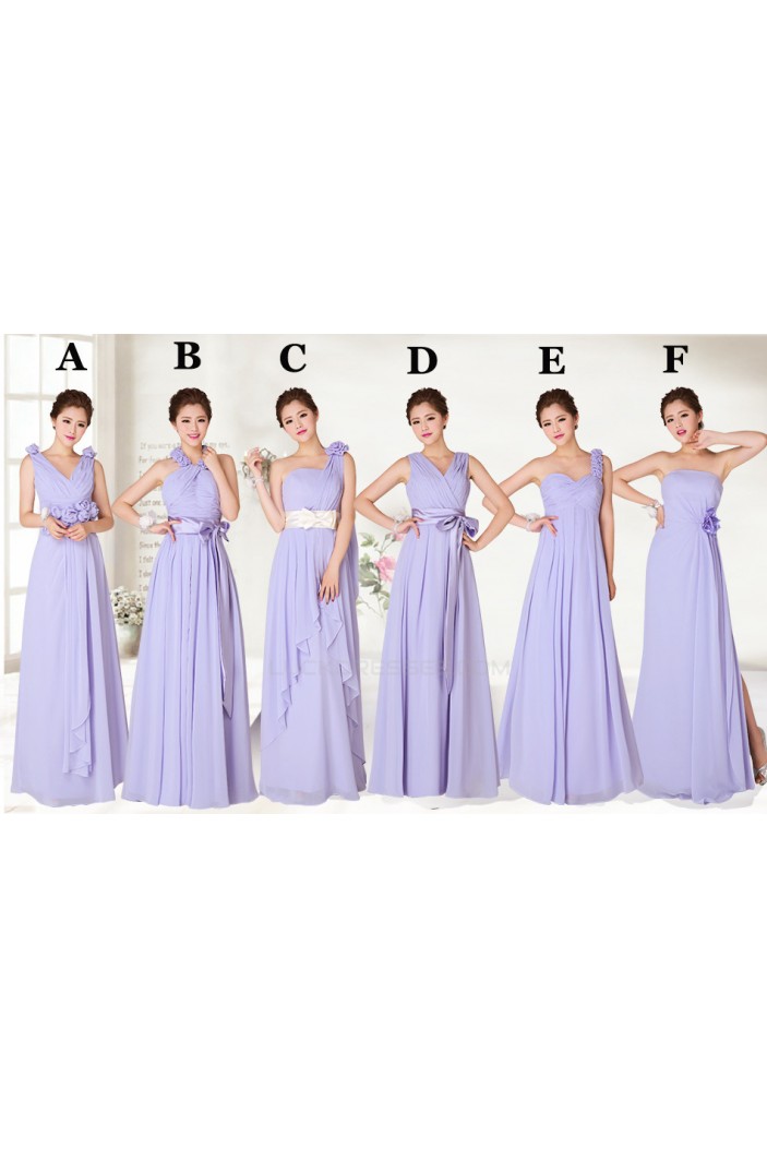 A-Line Long Chiffon Bridesmaid Dresses/Evening Dresses BD010550