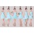 A-Line Short Blue Chiffon Bridesmaid Dresses/Evening Dresses BD010564