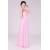 A-Line Strapless Long Pink Chiffon Bridesmaid Dresses/Evening Dresses BD010578