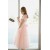 Short Cap-Sleeve Tulle Pink Bridesmaid Dresses/Evening Dresses BD010593