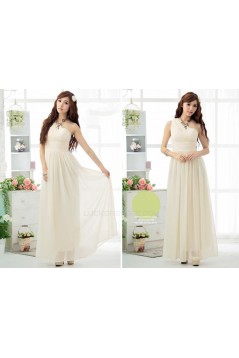 A-Line One-Shoulder Long Chiffon Bridesmaid Dresses/Evening Dresses BD010606