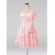 A-Line Short Pink Bridesmaid Dresses/Evening Dresses BD010609