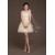 A-Line One-Shoulder Beaded Tulle Short Bridesmaid Dresses/Evening Dresses BD010617
