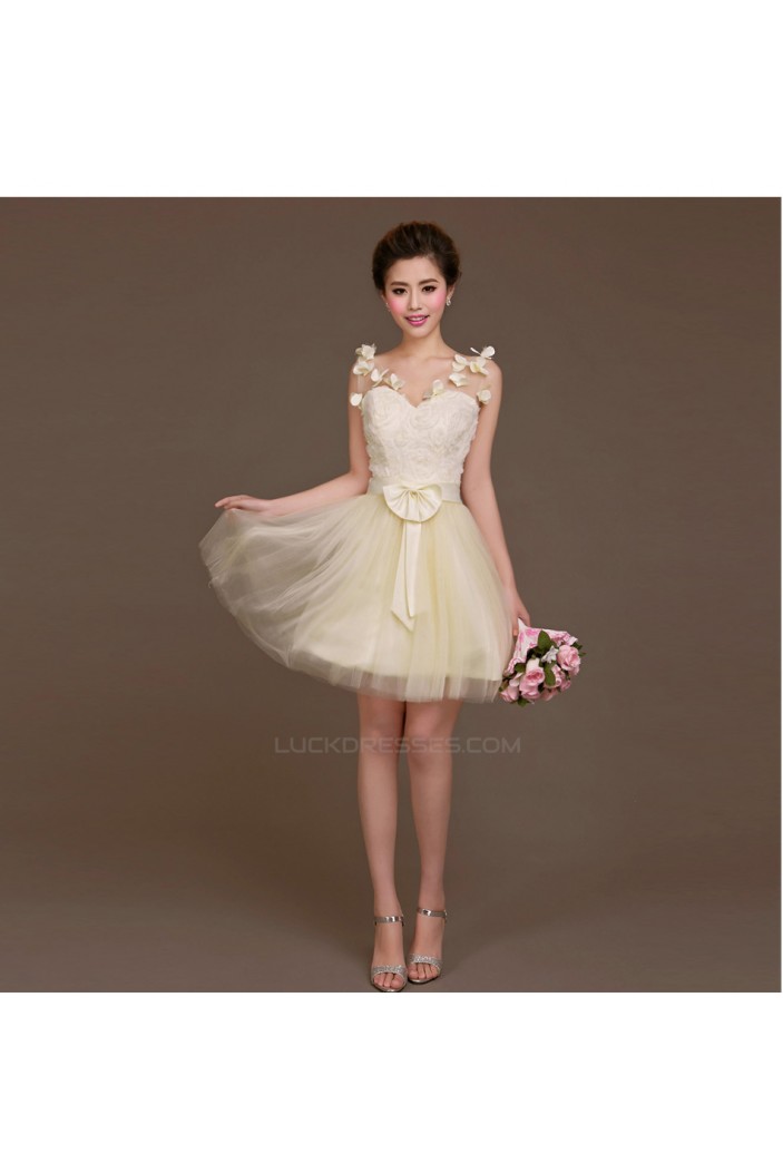 A-Line Short Tulle Bridesmaid Dresses/Evening Dresses BD010620