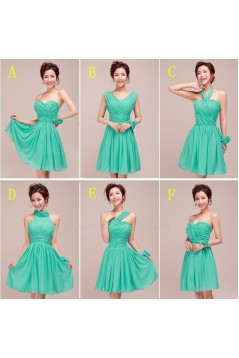 A-Line Short Chiffon Bridesmaid Dresses/Evening Dresses BD010637