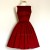 A-Line Bateau Short Red Bridesmaid Dresses/Evening Dresses BD010656