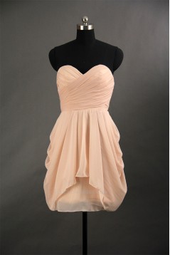A-Line Sweetheart Short Chiffon Bridesmaid Dresses/Wedding Party Dresses BD010661