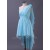 A-Line High Low One-Shoulder Blue Chiffon Bridesmaid Dresses/Wedding Party Dresses BD010669