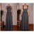 A-Line Long Grey Chiffon Bridesmaid Dresses/Wedding Party Dresses BD010677