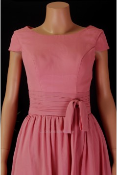 A-Line Cap Sleeve Short Chiffon Bridesmaid Dresses/Wedding Party Dresses BD010680