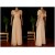 A-Line V-Neck Long Yellow Chiffon Bridesmaid Dresses/Wedding Party Dresses BD010690