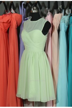 A-Line Short Chiffon Bridesmaid Dresses/Wedding Party Dresses BD010698