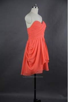 Short Sweetheart Chiffon Bridesmaid Dresses/Wedding Party Dresses BD010714