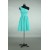 A-Line One-Shoulder Short Blue Chiffon Bridesmaid Dresses/Wedding Party Dresses BD010723