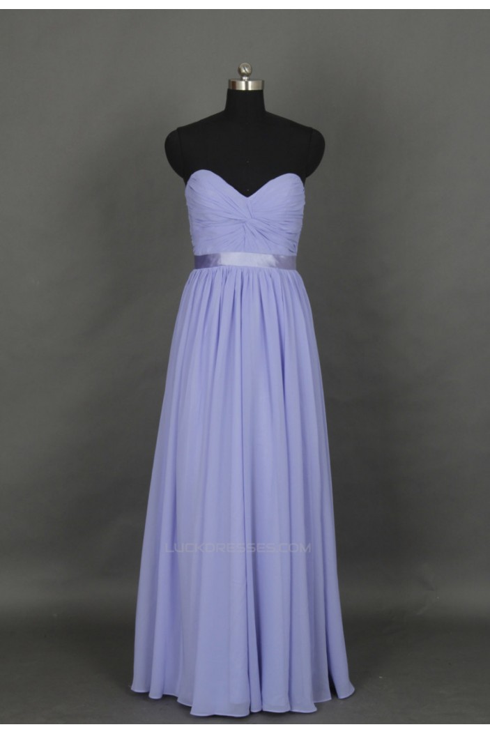 A-Line Sweetheart Long Chiffon Bridesmaid Dresses/Wedding Party Dresses BD010729