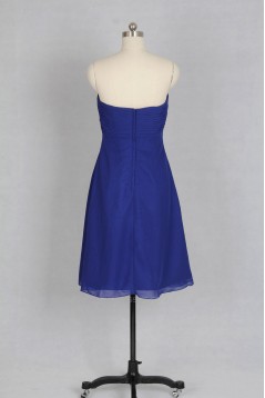 Empire Sweetheart Short Royal Blue Chiffon Bridesmaid Dresses/Wedding Party Dresses BD010733