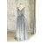 A-Line Long Grey Chiffon Bridesmaid Dresses/Wedding Party Dresses BD010741
