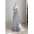A-Line Strapless Long Grey Chiffon Bridesmaid Dresses/Wedding Party Dresses BD010742