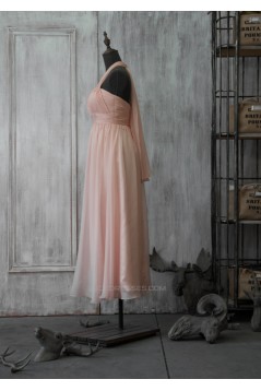 A-Line Halter Short Chiffon Bridesmaid Dresses/Wedding Party Dresses BD010744