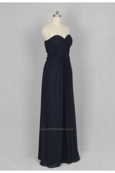 A-Line Sweetheart Long Chiffon Bridesmaid Dresses/Wedding Party Dresses BD010757