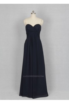 A-Line Sweetheart Long Chiffon Bridesmaid Dresses/Wedding Party Dresses BD010757