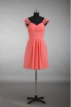 A-Line Short Chiffon Bridesmaid Dresses/Wedding Party Dresses BD010780