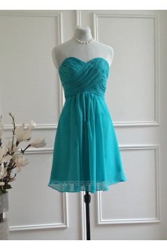 A-Line Sweetheart Short Chiffon Bridesmaid Dresses/Wedding Party Dresses BD010782