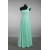 Empire One-Shoulder Pleated Long Green Chiffon Bridesmaid Dresses/Wedding Party Dresses/Maternity Dresses BD010786