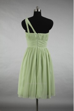 A-Line One-Shoulder Short Chiffon Bridesmaid Dresses/Evening Dresses BD010792