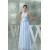 Sleeveless Halter Sheath/Column Long Blue Bridesmaid Dresses 02010008